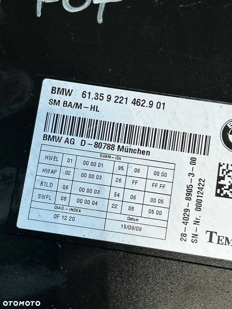 MODUŁ STEROWNIK 9221462 BMW F01 F02 - 4