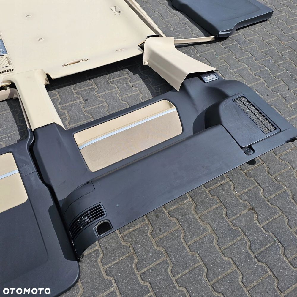 VW T5 T6 MULTIVAN HIGHLINE wnętrze podsufitka tapicerka słupek 2drzwi SKÓRA - 9