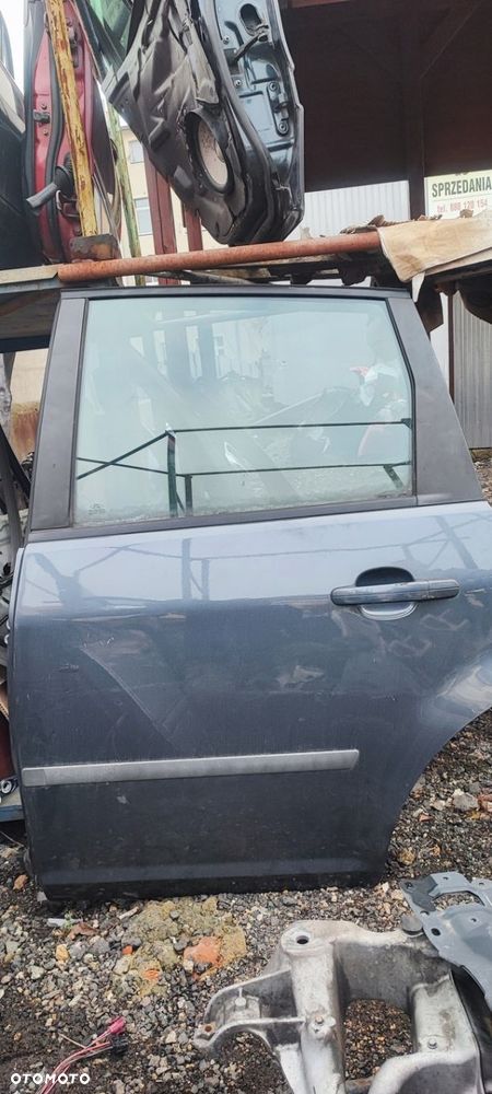 FORD C-MAX MK1 03-10 ŁADNE KOMPLETNE DRZWI LEWY TYŁ LEWE SZARE - 1