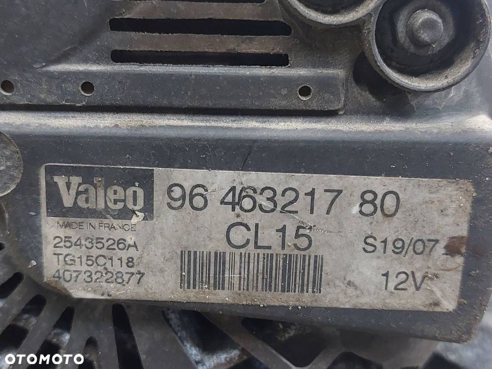 ALTERNATOR PEUGEOT PARTNER I LIFT BERLINGO I LIFT 1.6 HDI 9646321780 - 6