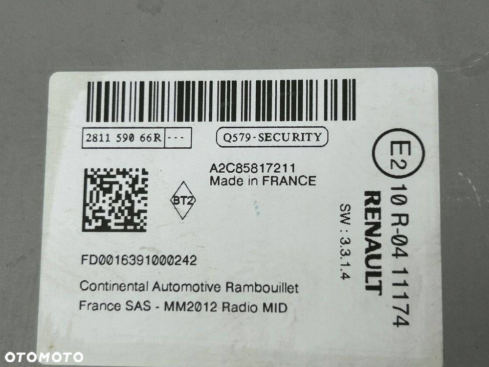 radioodtwarzacz stacja multimedialna renault trafic iii 281159066r - 5