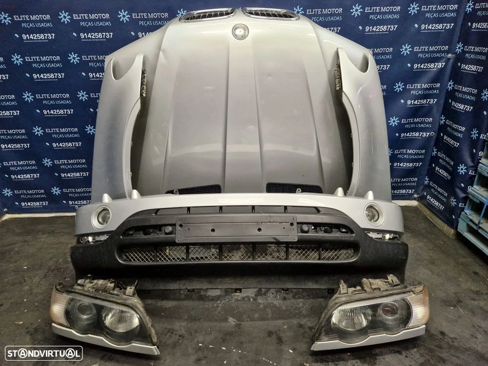 Frente completa usada BMW X5 E53 PRE LCI 3.0D XENON capot parachoques oticas guardalamas - 3