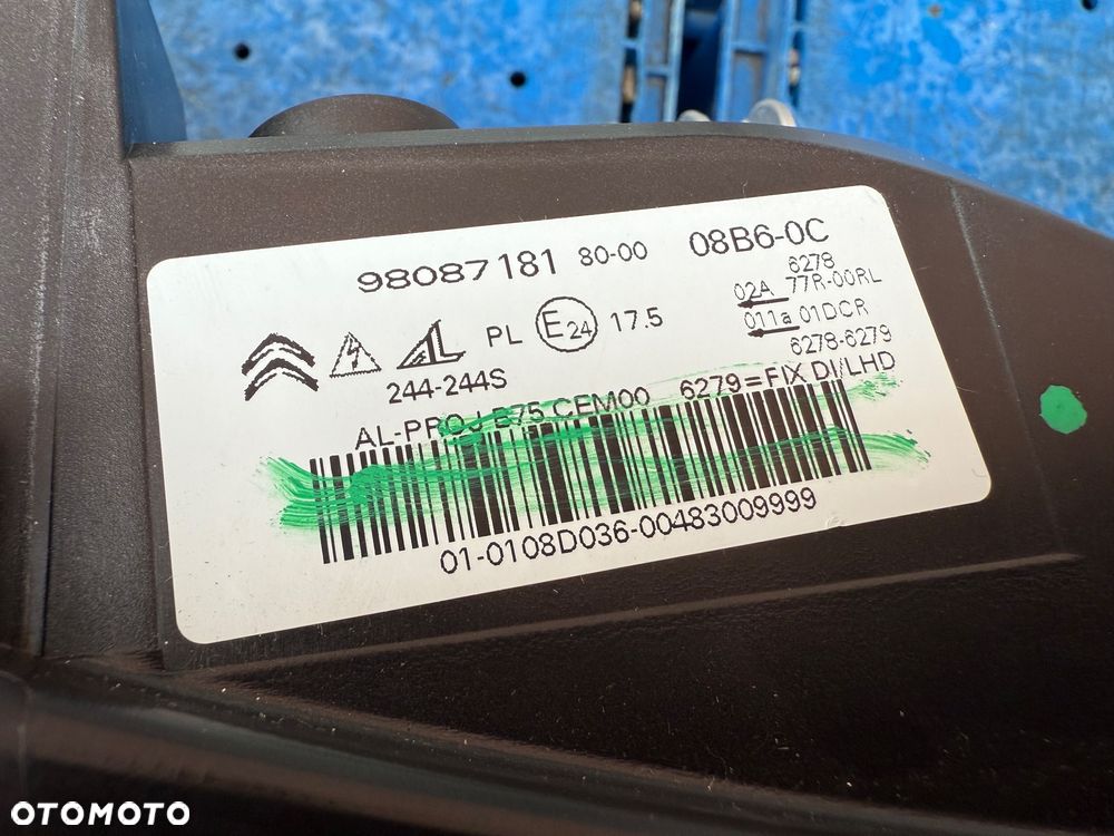Lampa przednia CITROEN C4 DS4 LIFT XENON LED PRAWA EUROPA ORYGINALNA AL - 4