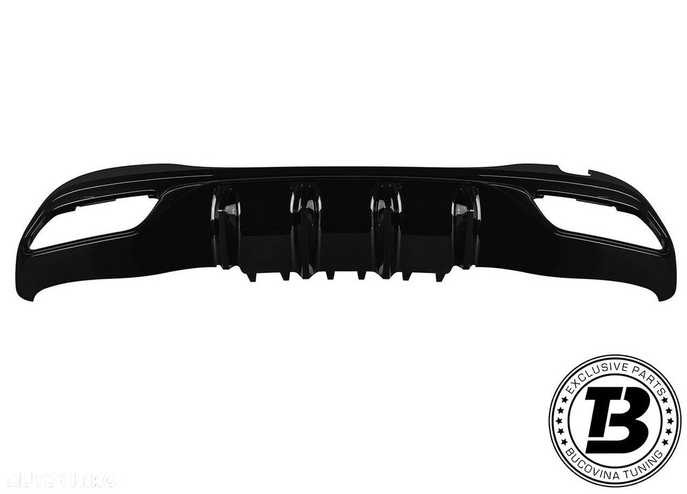 Difuzor Bara Spate cu Ornamente compatibil cu Mercedes C Class W206 C63 Design - 3