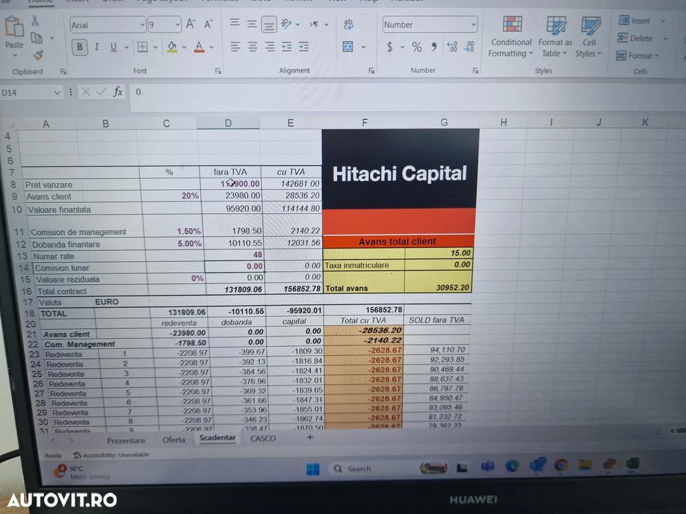Hitachi ZW220, 2.140h, 8.833 km, CUPLA RAPIDA, CUPA 3,5mc, Masa operationala 20t, Anvelope Goodyear profil L5 90% ok, Gresare automata, VIRARE JOYSTICK, consum mediu 14,6l/h, an fabr 2020, camera spate, ridica la 4,2m,  CA NOU-PROMOTIE 119.900 EUR+Tva - 40