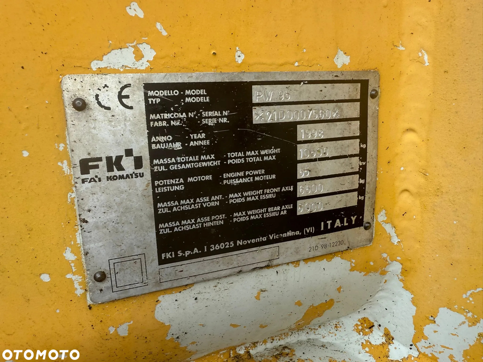 Komatsu PW95 - 9