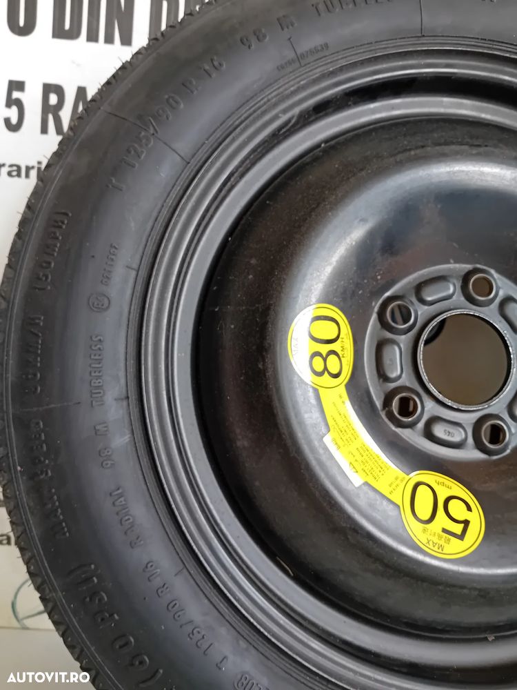 Roata Rezerva Slim Ford Mondeo MK4 S Max C Max R16 125/90R16 - 7