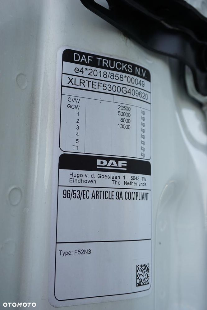 DAF XG / 480 / ACC / EURO 6 / KOMPRESOR / PEŁNY ADR / PTO - 11