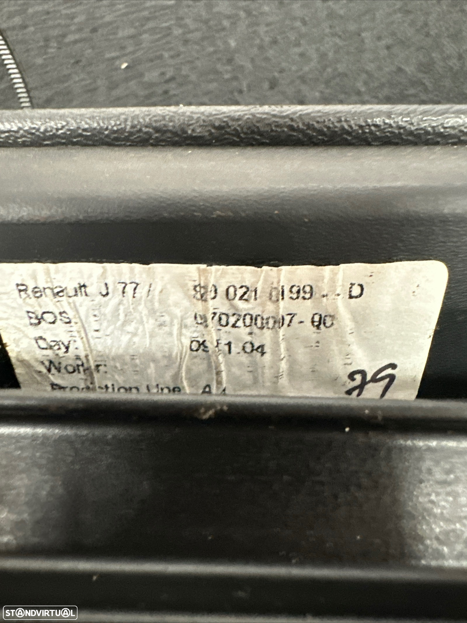 Original Renault Modus traseiro esquerdo  cortina porta - 5