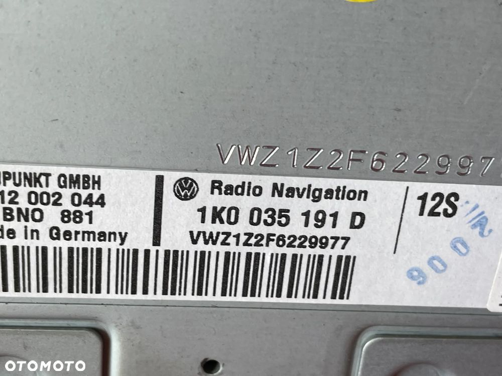 RADIO VW PASSAT B6 1K0035191D - 4