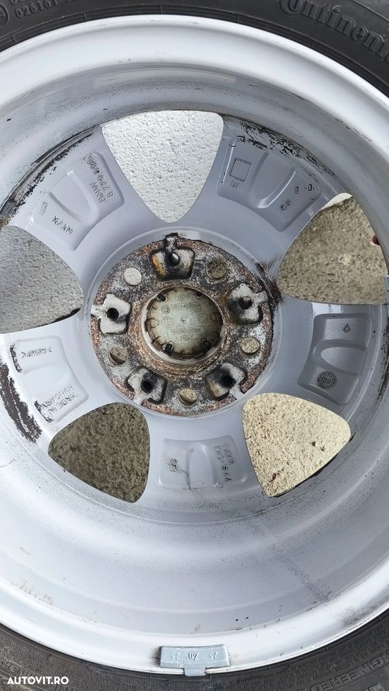 Set jante BMW style 222 dedicate e81/87 7j16et44 cu anvelope vara 205/55/15 - 11