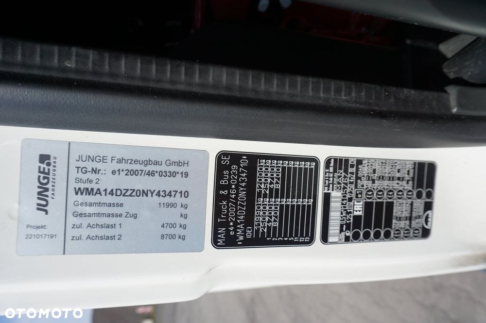 MAN TGL 12.250 4x2 BL WINDA 1500 KG NAVI * 404 000 KM * - 21