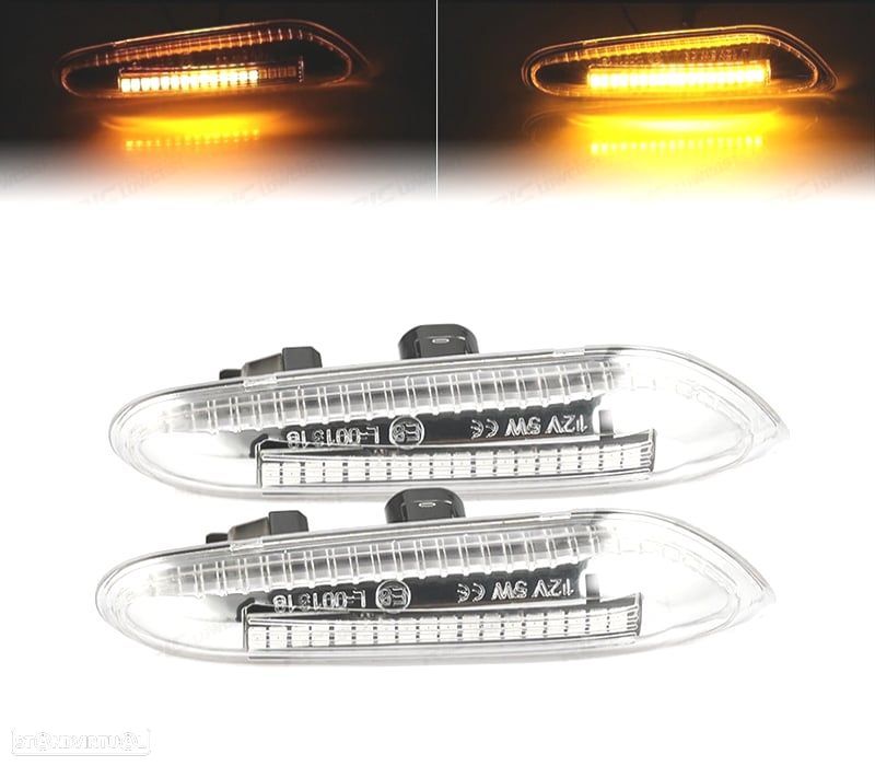 PISCAS LATERAIS DINAMICOS LED BMW E82 E81 E88 E46 E90 E91 E92 E93 E60 E61 E83 E84 CROMADO - 1