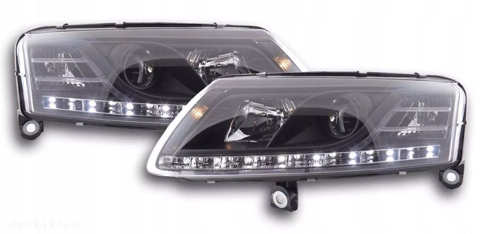 Reflektory Lampy kpl Day line light Diody LED Tuning Audi a6 C6 4f 2004-08 - 4