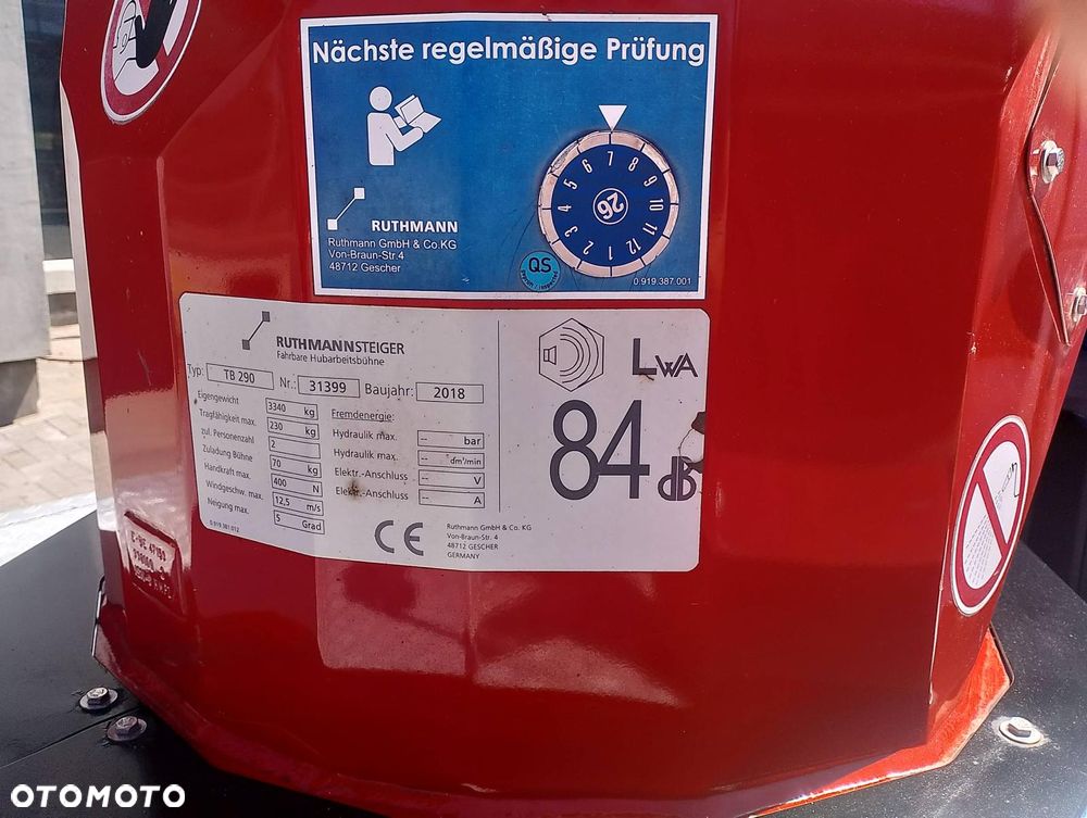 Iveco Podnośnik Koszowy Ruthmann TB290 Zwyżka 29 Metrów 17 w Bok UDT  Import Jak Wumag Gsr Multitel - 22