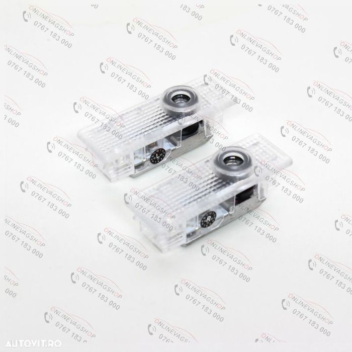 Set 2 lampi dedicate cu logo Mini pentru portiere Mini Cooper One - 3