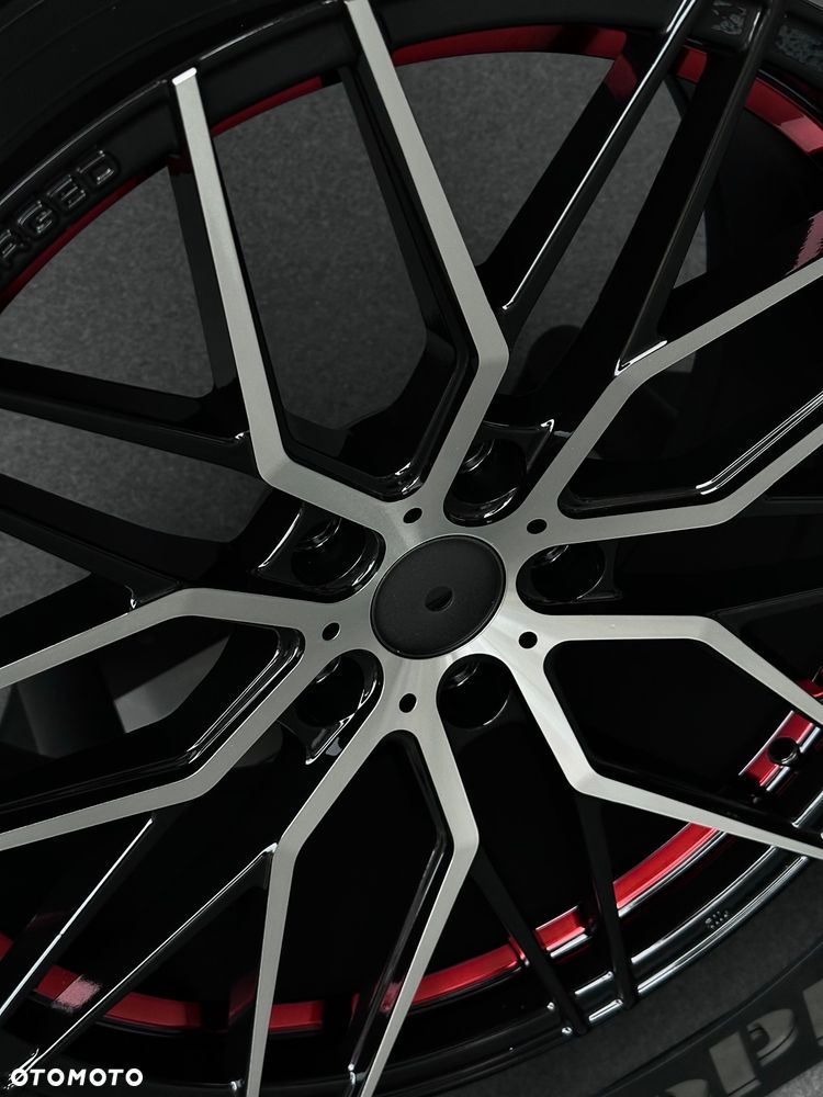 NOWE felgi 19 BMW CZARNY POŁYSK polerowany front czerwone wstawki  Candy RED 5x120 8.5j ET35 F10 Z3 Z4 E46 X1 X3 E83 F25 X5 E90 F30 F32 F34 GT F01 F12 F20 E87 F22 E60 xDrive  alufelgi - 7