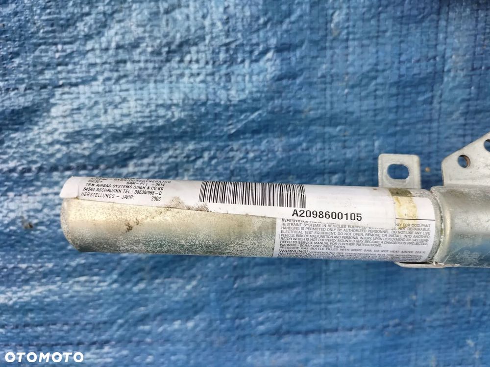 KURTYNA AIRBAG LEWA PRAWA WTYCZKA KOSTKA A2098600105 A2098600205 MERCEDES CLK W209 - 4