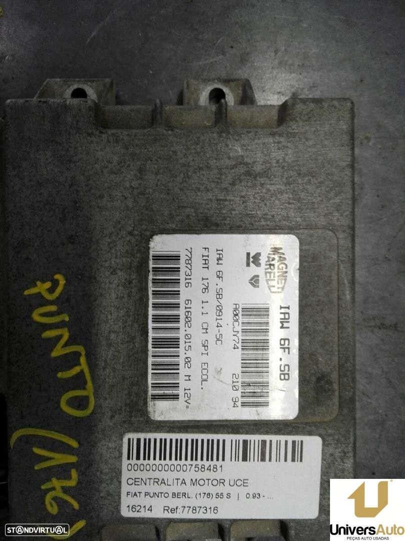 CENTRALINA MOTOR UCE FIAT PUNTO 1994 -7787316 - 1