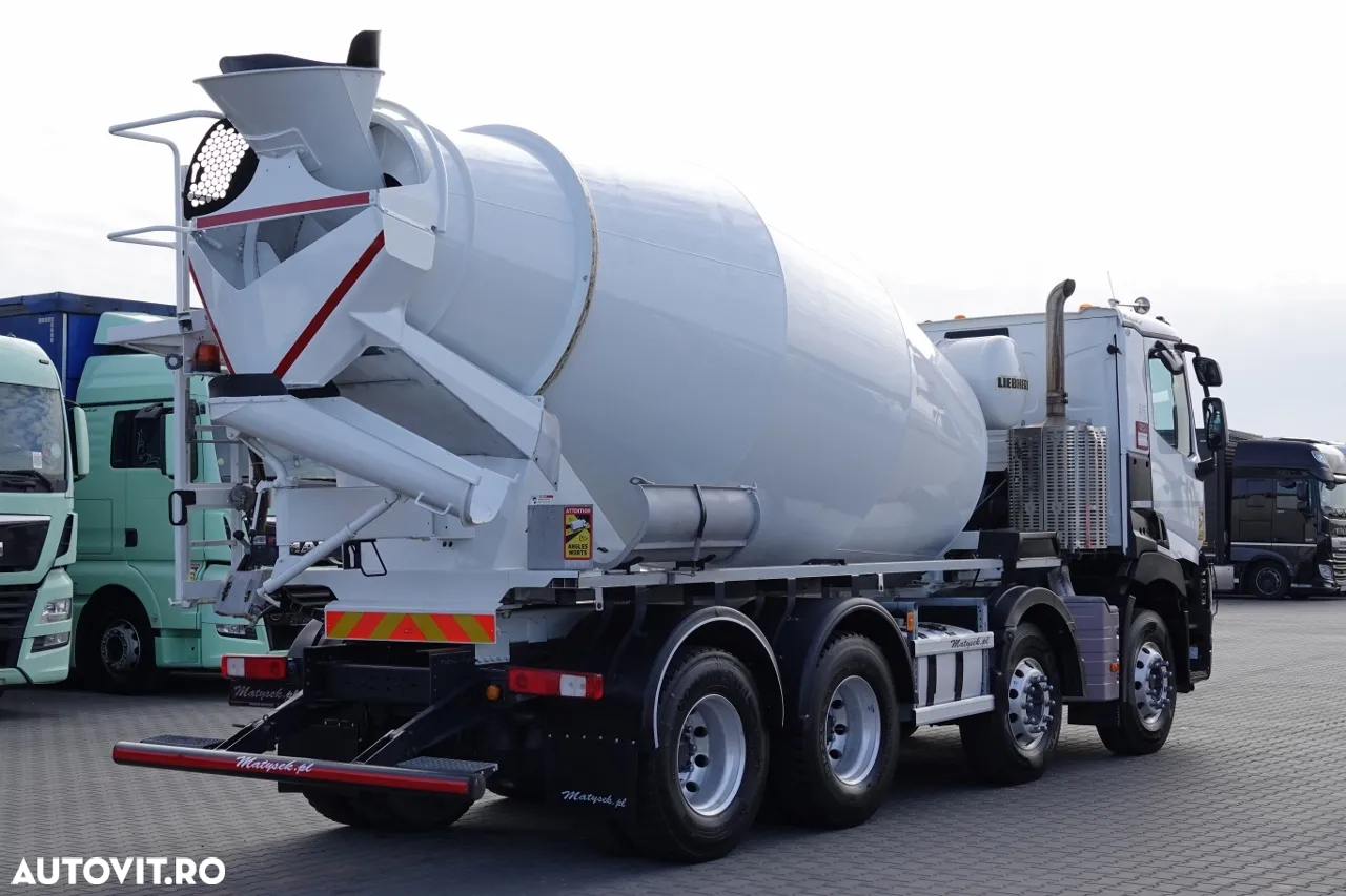 Renault C 430 / 8X4 / BETONER / BETON CONVERTER 9 M3 /  LIEBHERR / EURO 6 / JANTE ALIE /  2018 - 4