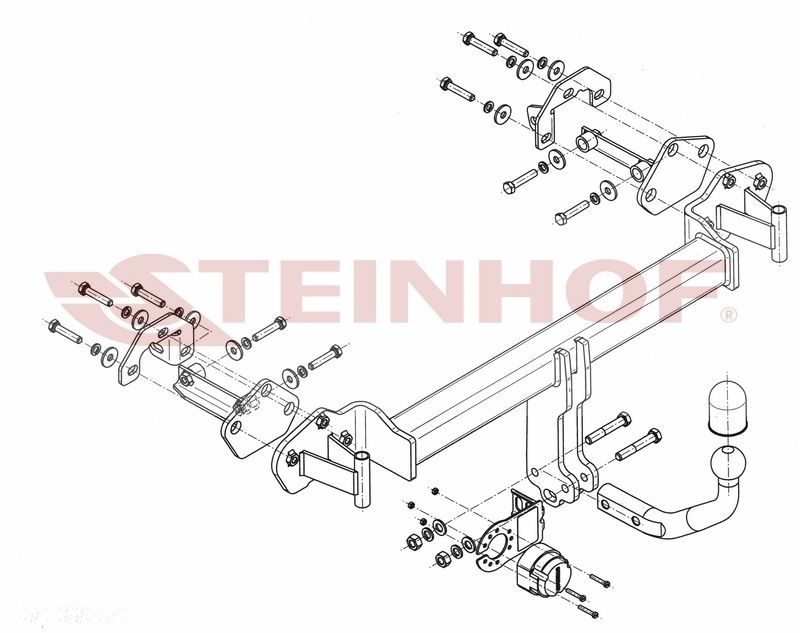Hak holowniczy + MODUŁ 7PIN do BMW SERIA 3 E46 od 1998 do 2006 - 3