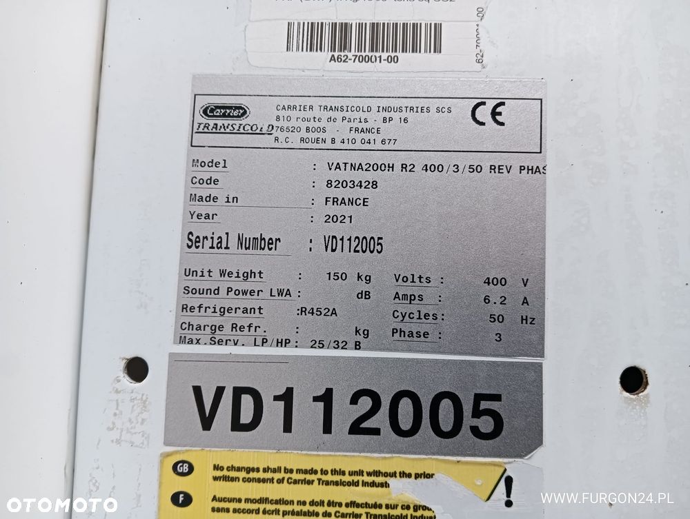 KOMORA KONTENER MROŹNIA CHŁODNIA STACJONARNA NR 908 - 8