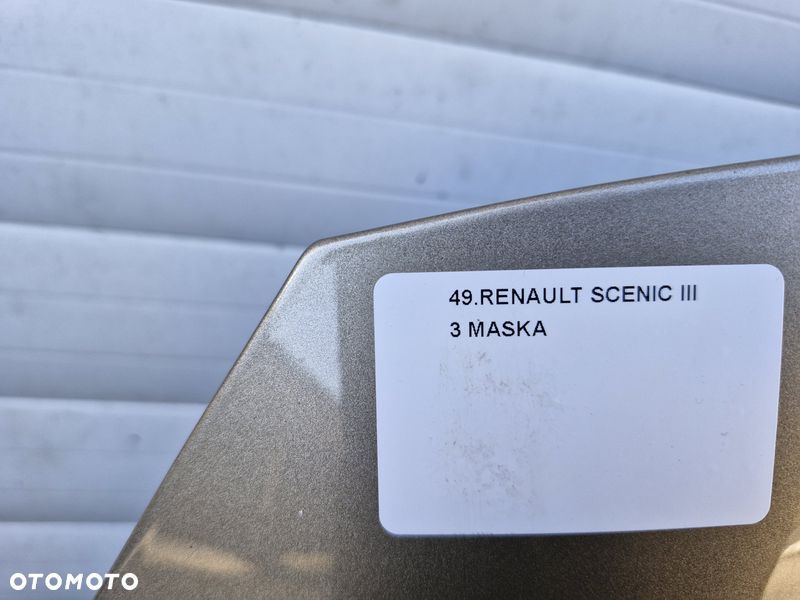 RENAULT SCENIC III 3 LIFT MASKA POKRYWA SILNIKA PRZÓD TEHNP - 4