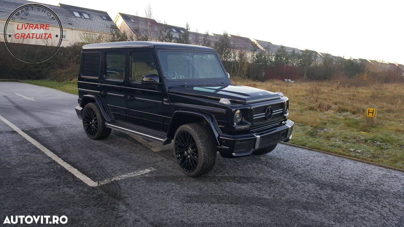Grila Centrala Mercedes W463 G-Class (1990-2012) 2012 G65 G63 Design Negru Lucios- livrare gratuita - 7