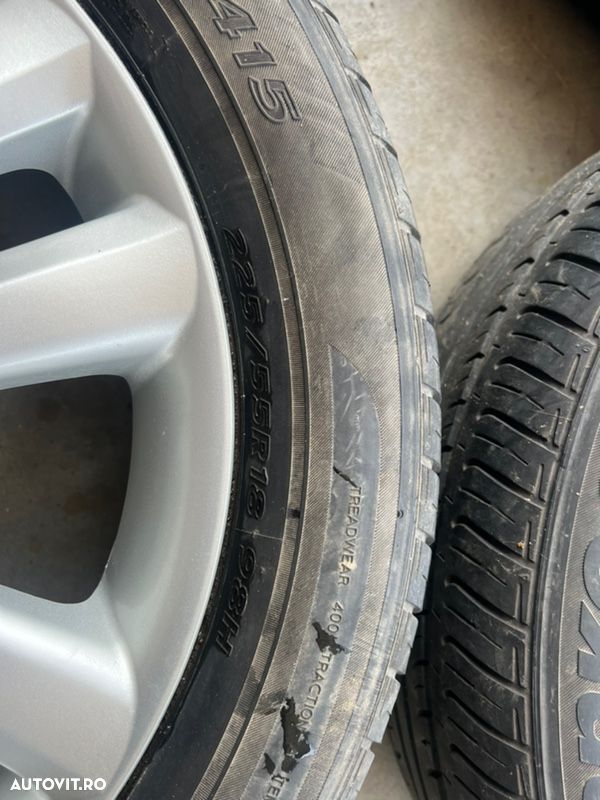 vând jante aliaj originale Hyundai tucson pe 18” cu anvelope de vară - 6