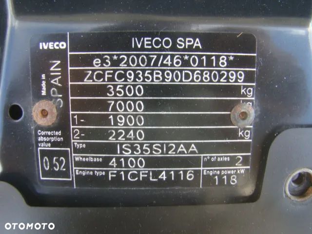 Iveco DAILY 35 S 16 3.0TDI WINDA 3.5T 4.20M - 22