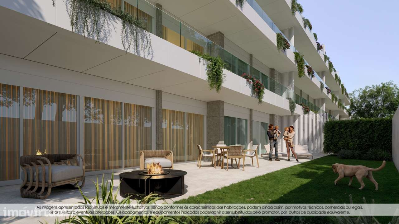 Apart. T3 c/Terraço e Jardim | Empreendimento Ocean Side (Canidelo) - Grande imagem: 4/16