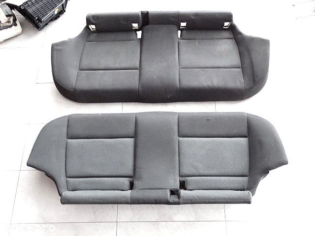 BMW 3 E90 E91 Siedzisko Tylnej Kanapy do Rozkładanego Dzielonego Oparcia Europa Ładne Przedlift Czarny Materiał  Welur  7133818  52207133818  BMW 316i 318d 318i 320d 323i 325d 325i 328i 330d 330i 335i - 2