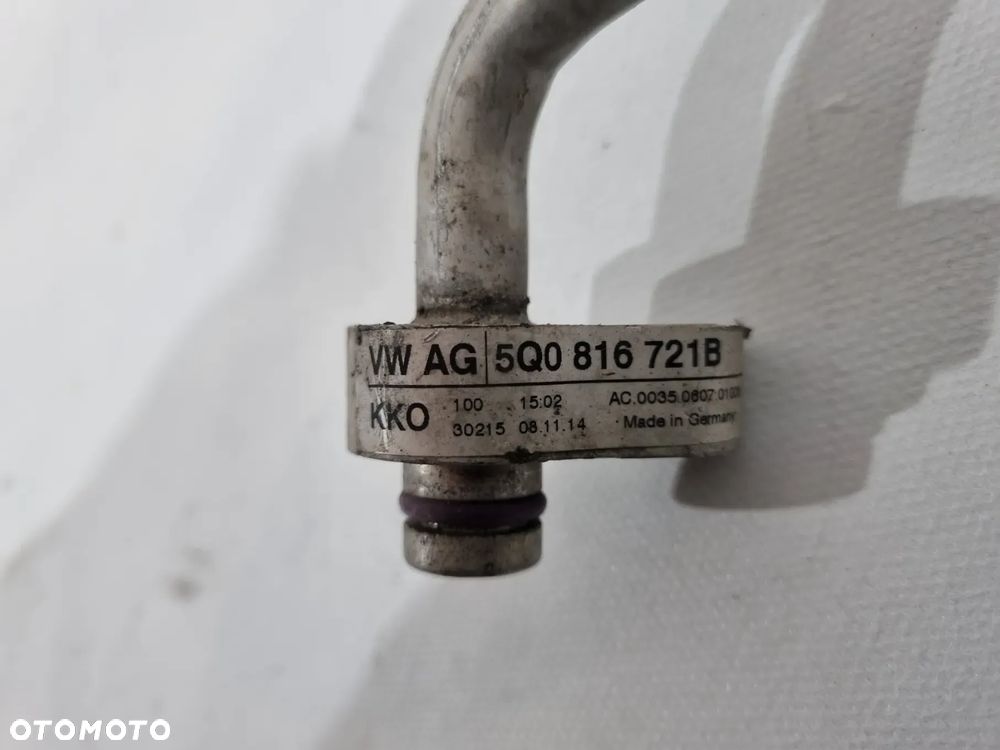 VW GOLF VII A3 8V LEON III OCTAVIA III RURKA PRZEWÓD KLIMATYZACJI 5Q0816721B - 3