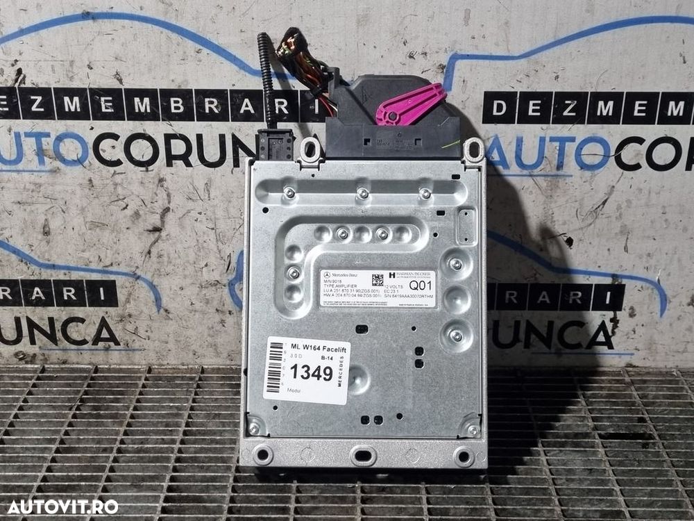 Amplificator audio Mercedes ML W164 Facelift 2008 - 2011 (1349) A2518703190 - 2