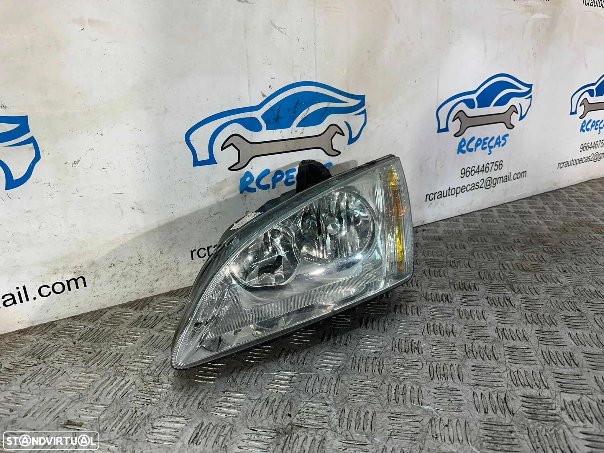 .Conjunto Otica Farois Frente Frontal Esquerda Direita Ford Focus 2 Mk2 Fase 1 4M51-13099-BD 4M51-13W030-BE 2004 – 2007 - 9