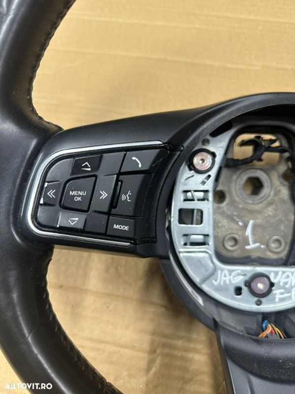 Volan piele cu comenzi JAGUAR F-pace an 2017 cod GX73-3F563-HD8PVJ - 2