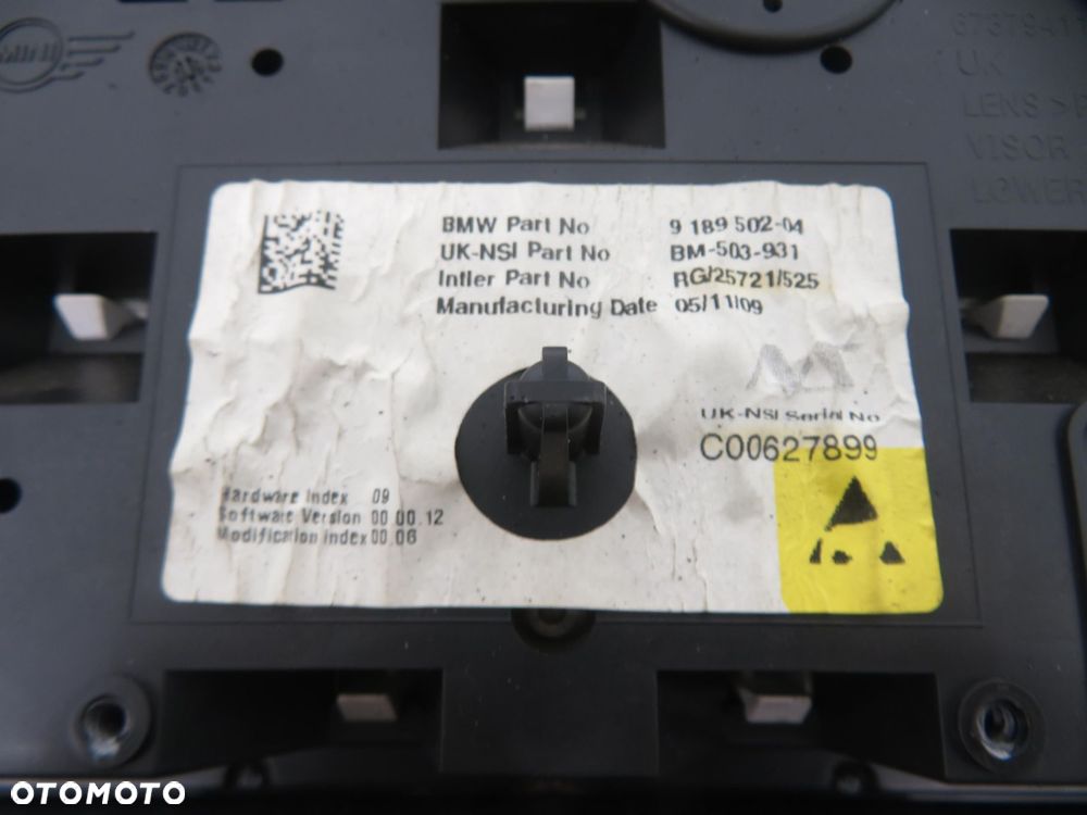 LICZNIK MINI MINI R56 918950204 62116977077 67379411 - 4