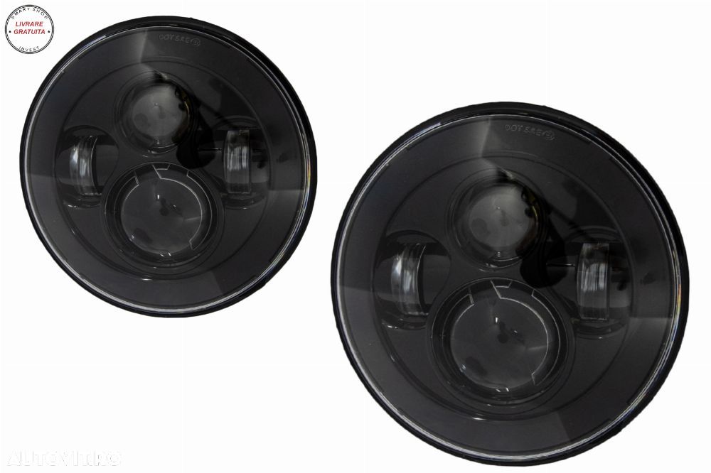 Faruri Full LED CREE Dublu Proiector Jeep Wrangler JK TJ LJ Land ROVER Defender Me- livrare gratuita - 1