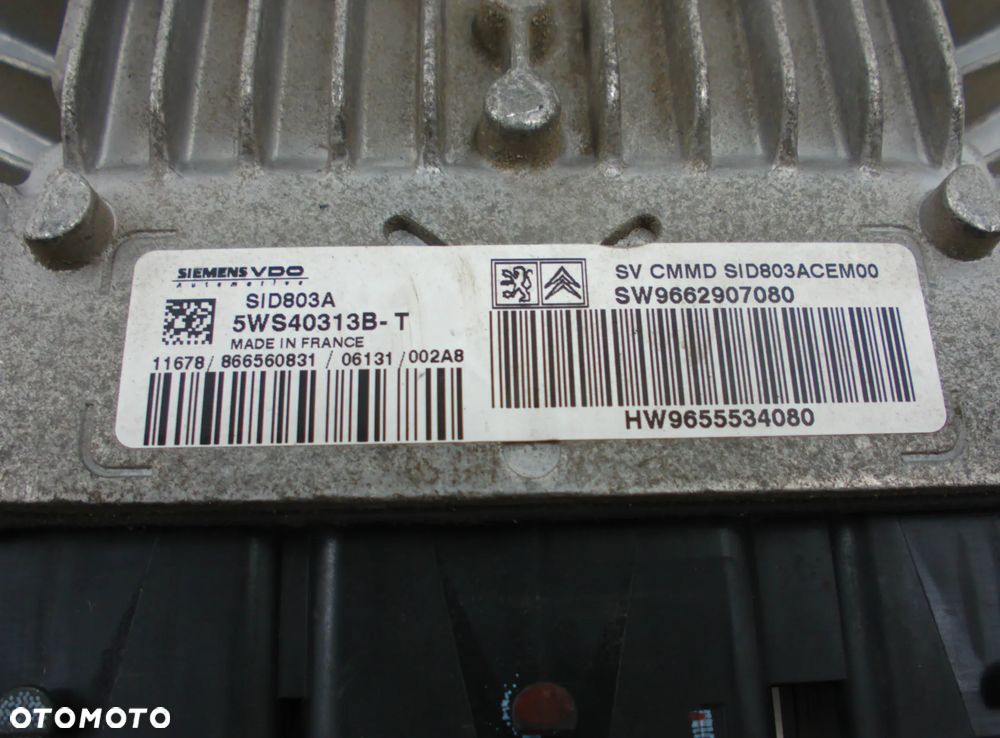 Peugeot Sterownik Silnika Komputer SW9662907080 - 2