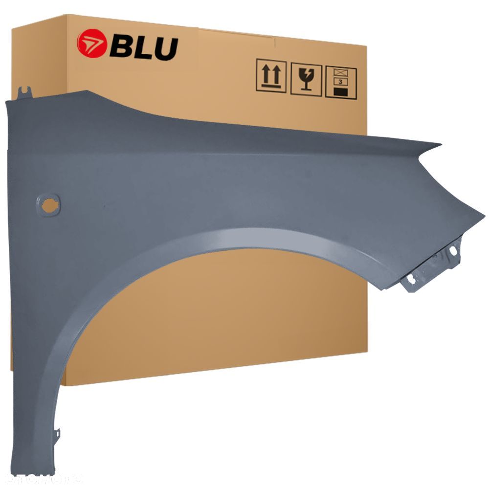 BLU Błotnik SKODA FABIA II 2 5J ROOMSTER LF8J prawy szary 07-15 przód AnthrazitGrau - 1