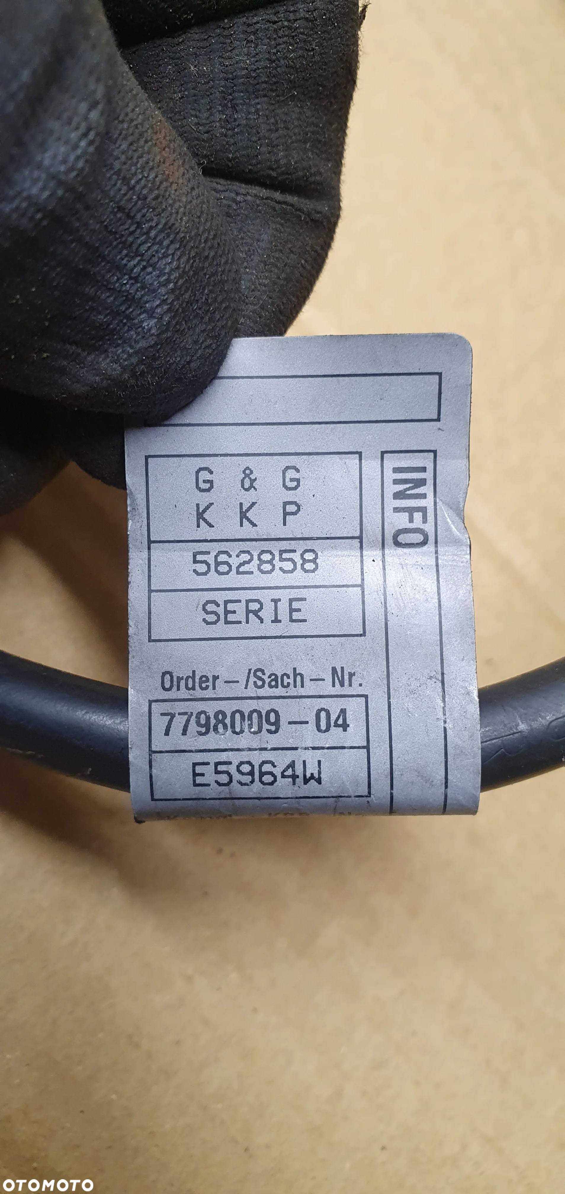 Kabel plusowy alternatora rozrusznika przewód BMW I E87 7798008 - 5