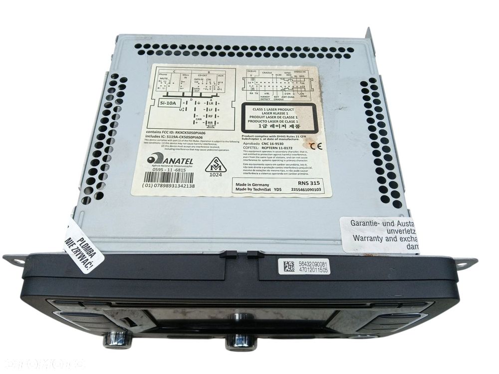 RADIO SKODA SUPERB II LIFT (2013-2015) 1.4 TSI 125KM 3T0035197F - 8