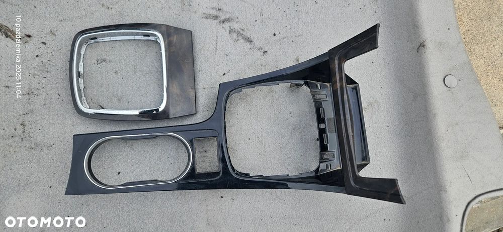 Ramka tunelu biegów Ford Mondeo Mk4 2008r Ghia czarna drewno - 1