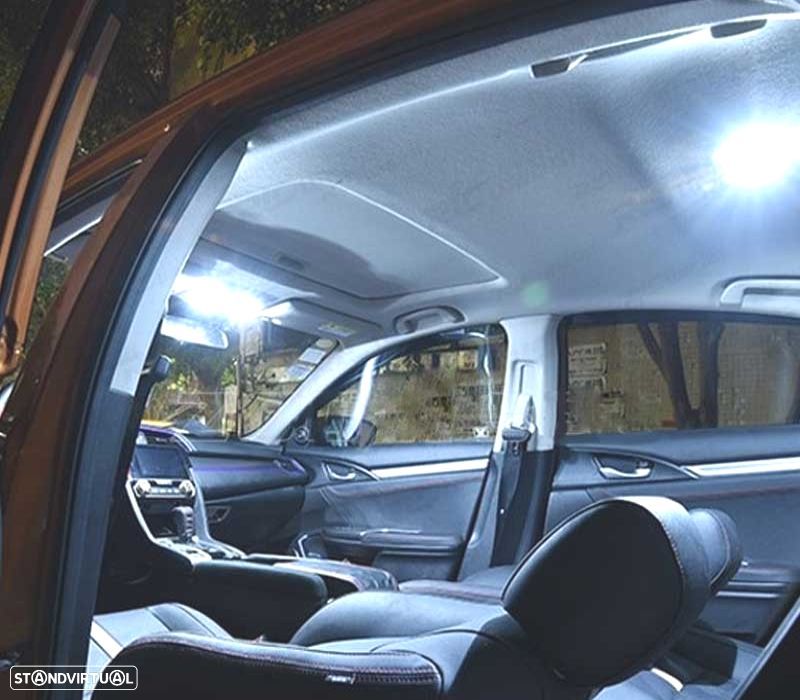 KIT COMPLETO 7 LAMPADAS LED INTERIOR PARA HONDA CIVIC 10TH GEN 16- - 4
