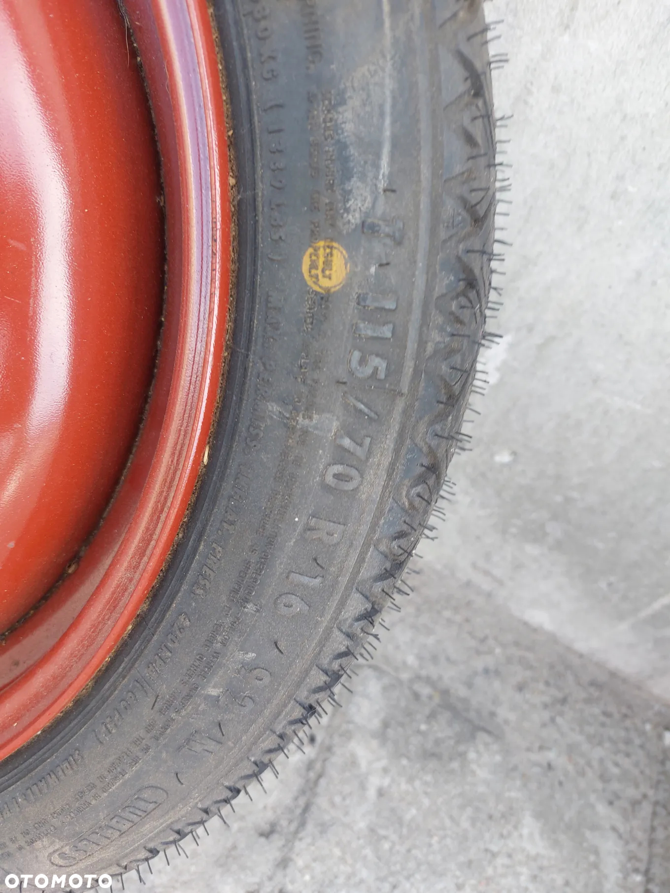 SAAB 95 KOŁO DOJAZDOWE ZAPASOWE 115/70 R16 - 2