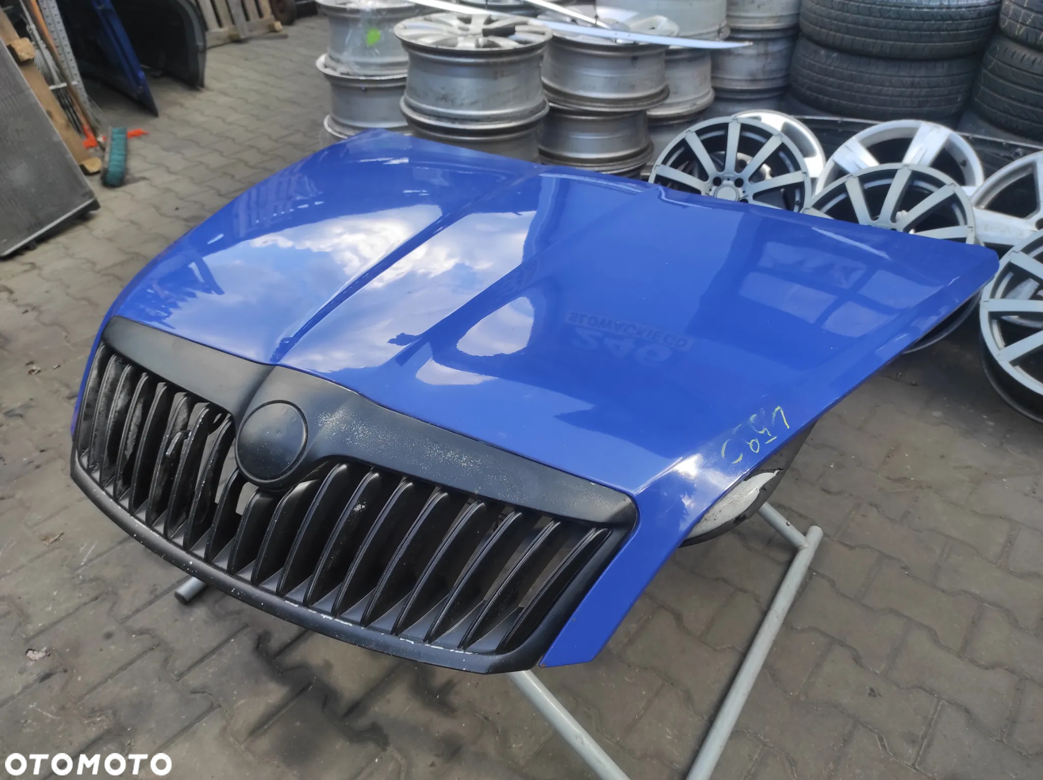 MASKA POKRYWA SILNIKA SKODA OCTAVIA 2 LIFT 4590 NIEBIESKA ATRAPA GRILL WYSYŁKA !!! - 3