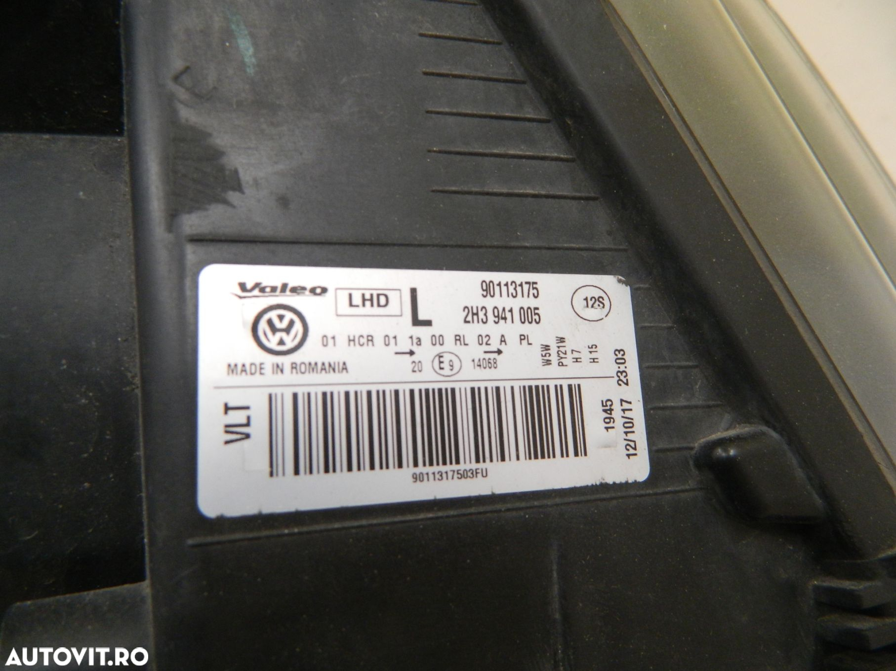 Far stanga VW Amarok Halogen, 2010, 2011, 2012, 2013, 2014, 2015, 2016, 2017, 2018, cod origne 2H3941005. - 8