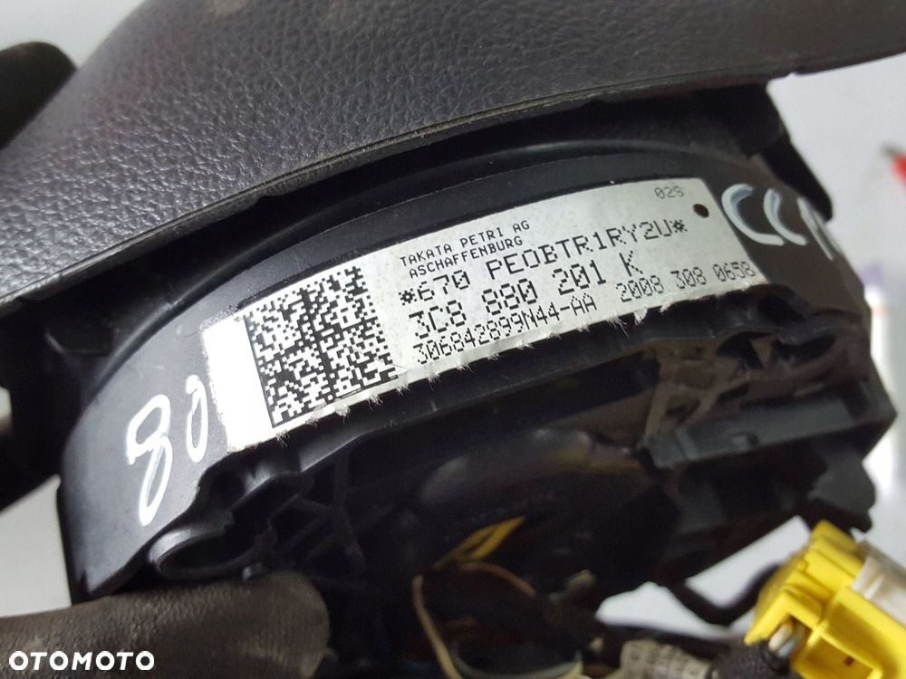 VW PASSAT CC 08-12r PODUSZKA AIRBAG KIEROWCY 3C8880201K - 4