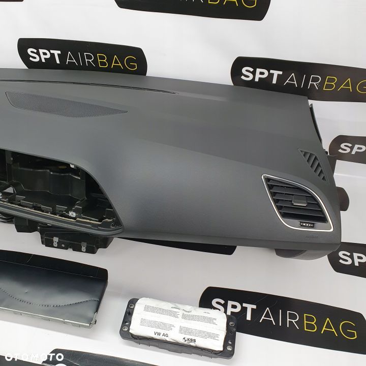 SEAT LEON 3 III 5F LIFT KOKPIT DESKA KONSOLA PULPIT PODUSZKA AIRBAG AIR BAG PASY KIT SET - 4