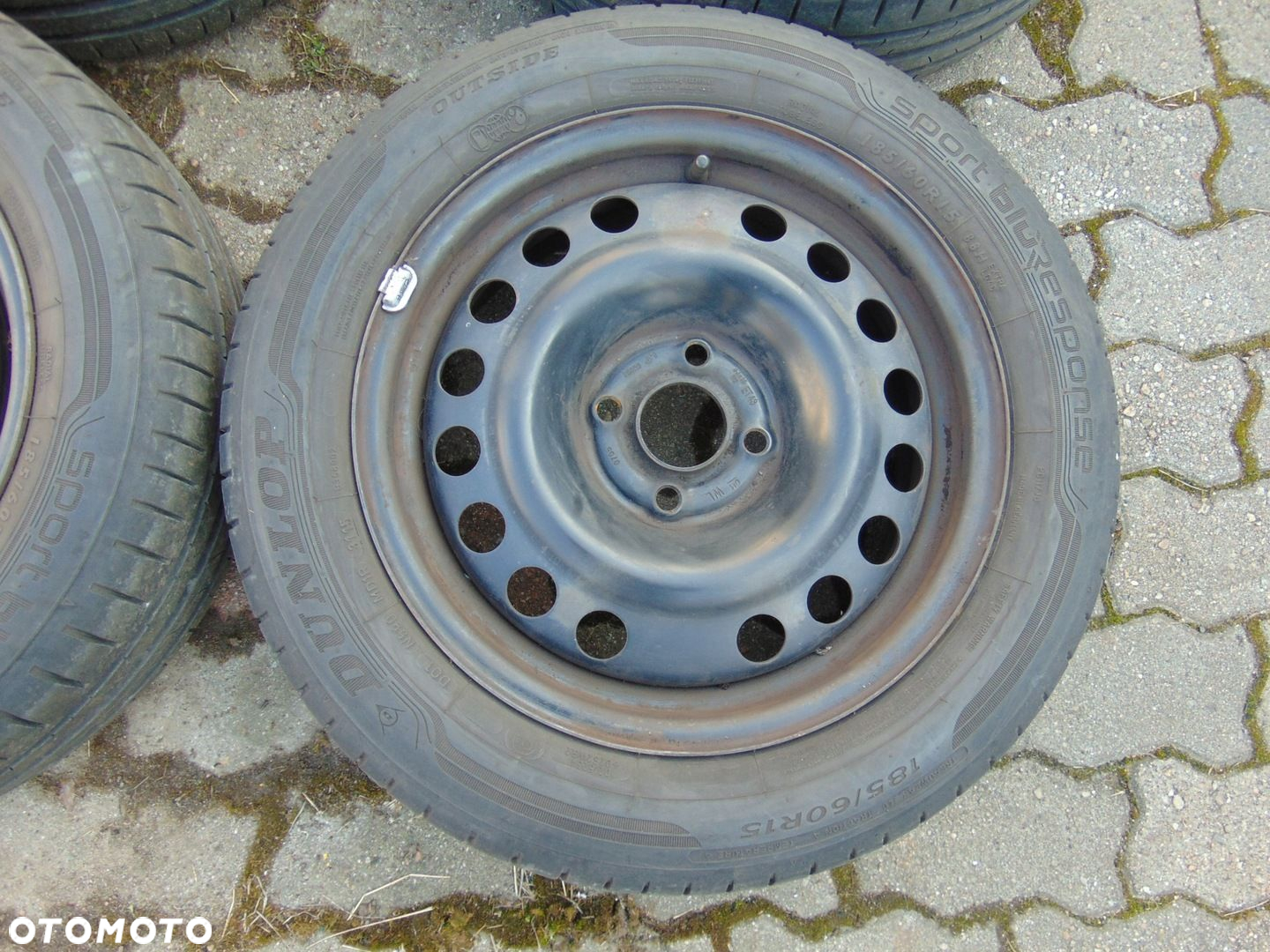 KOŁA FELGI STALOWE OPONY OPEL 4X100 R15 185/60 R15 ET43 LATO LETNIE - 4